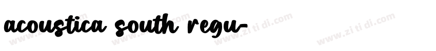 acoustica south regu字体转换